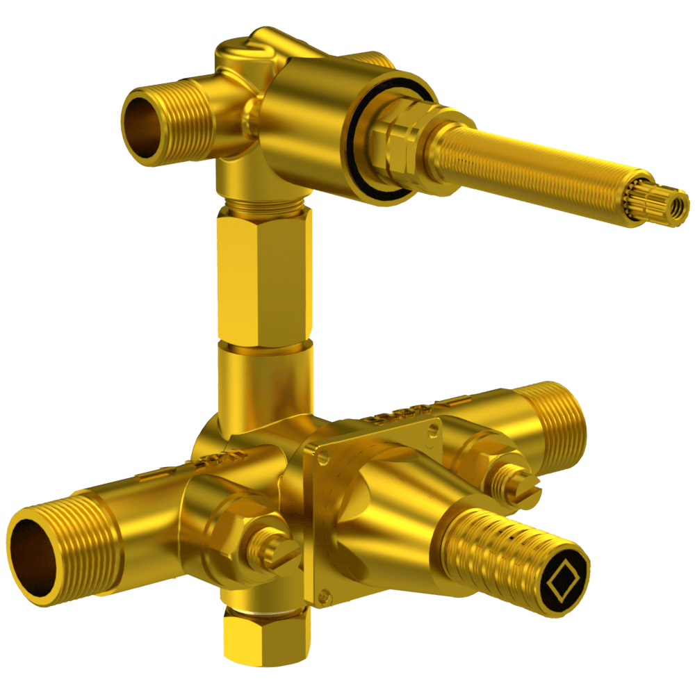 1/2″ Thermostatic Valve With Option - Shower + Option