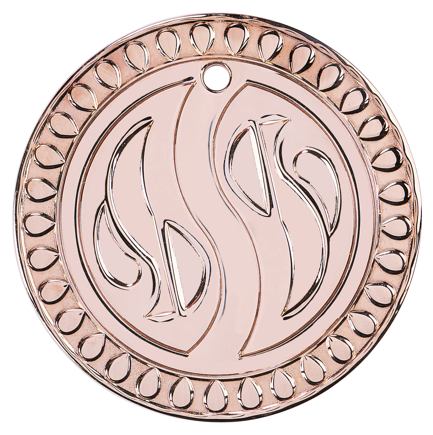 22K Polished Rose Gold